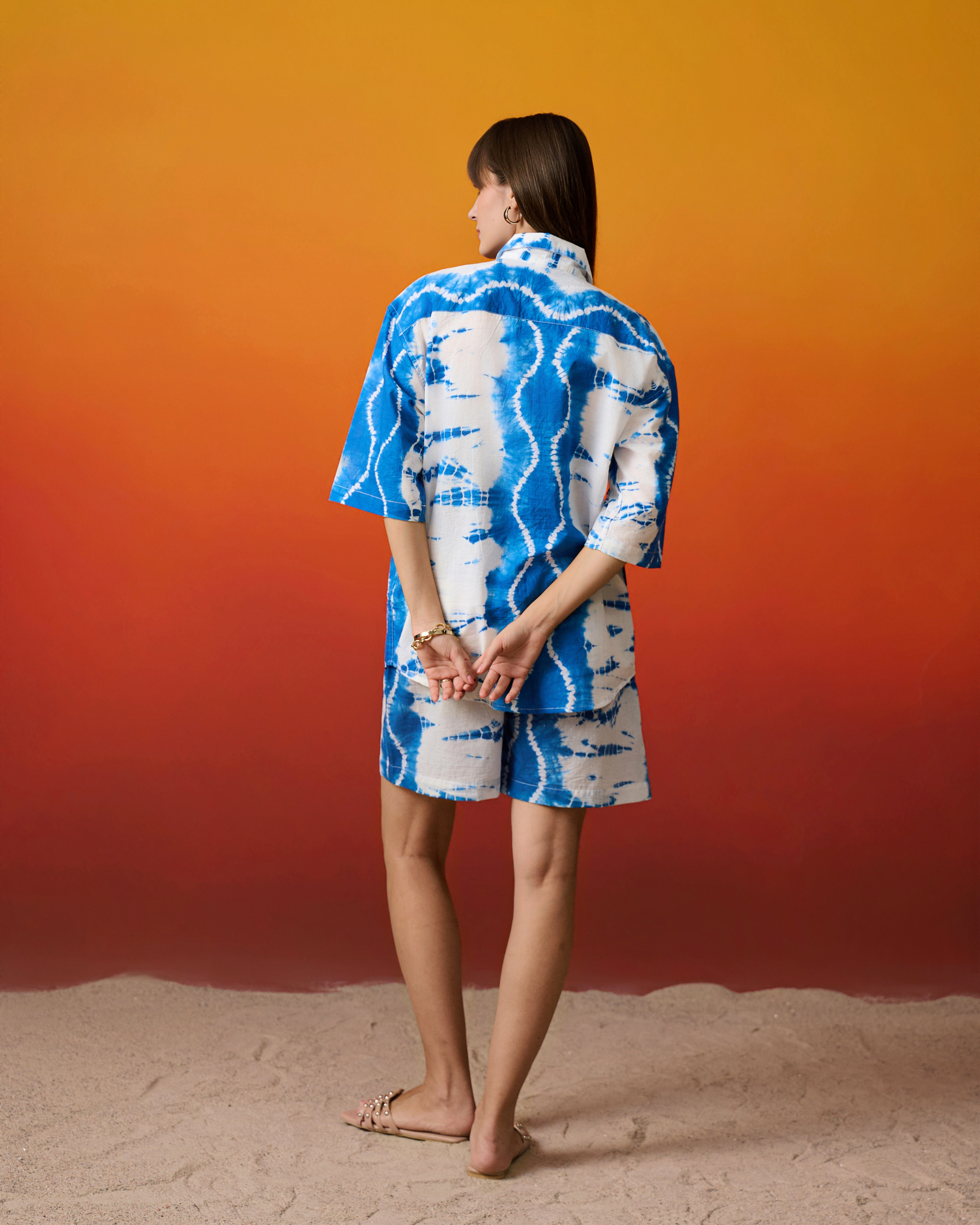 Indigo Rain Shibori - Shorts Only