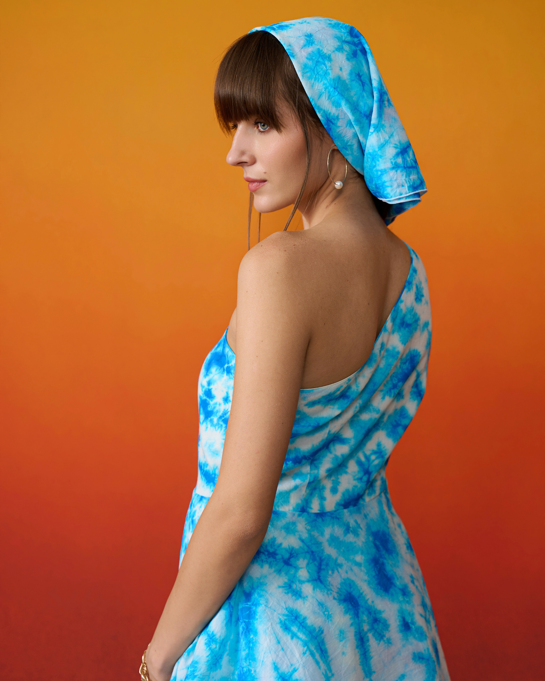 Neel Dhaar One-Shoulder Maxi Dress