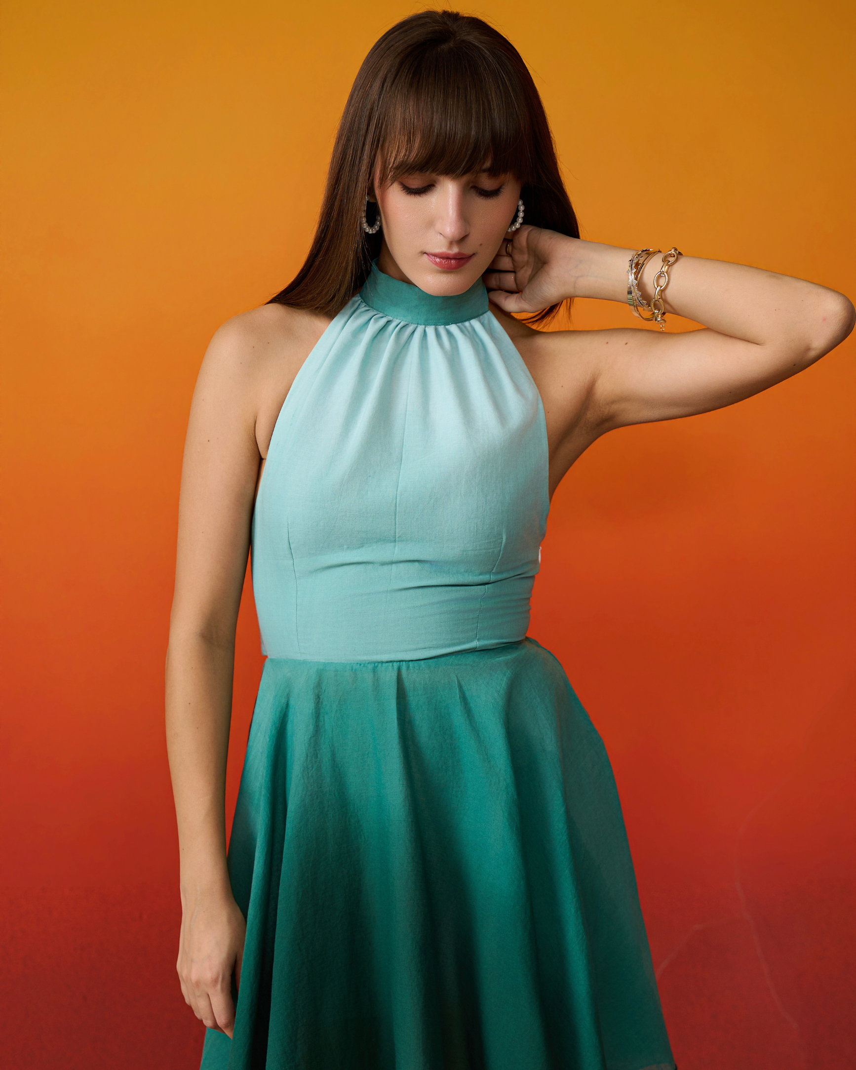 Pudina Ombre Halter Dress