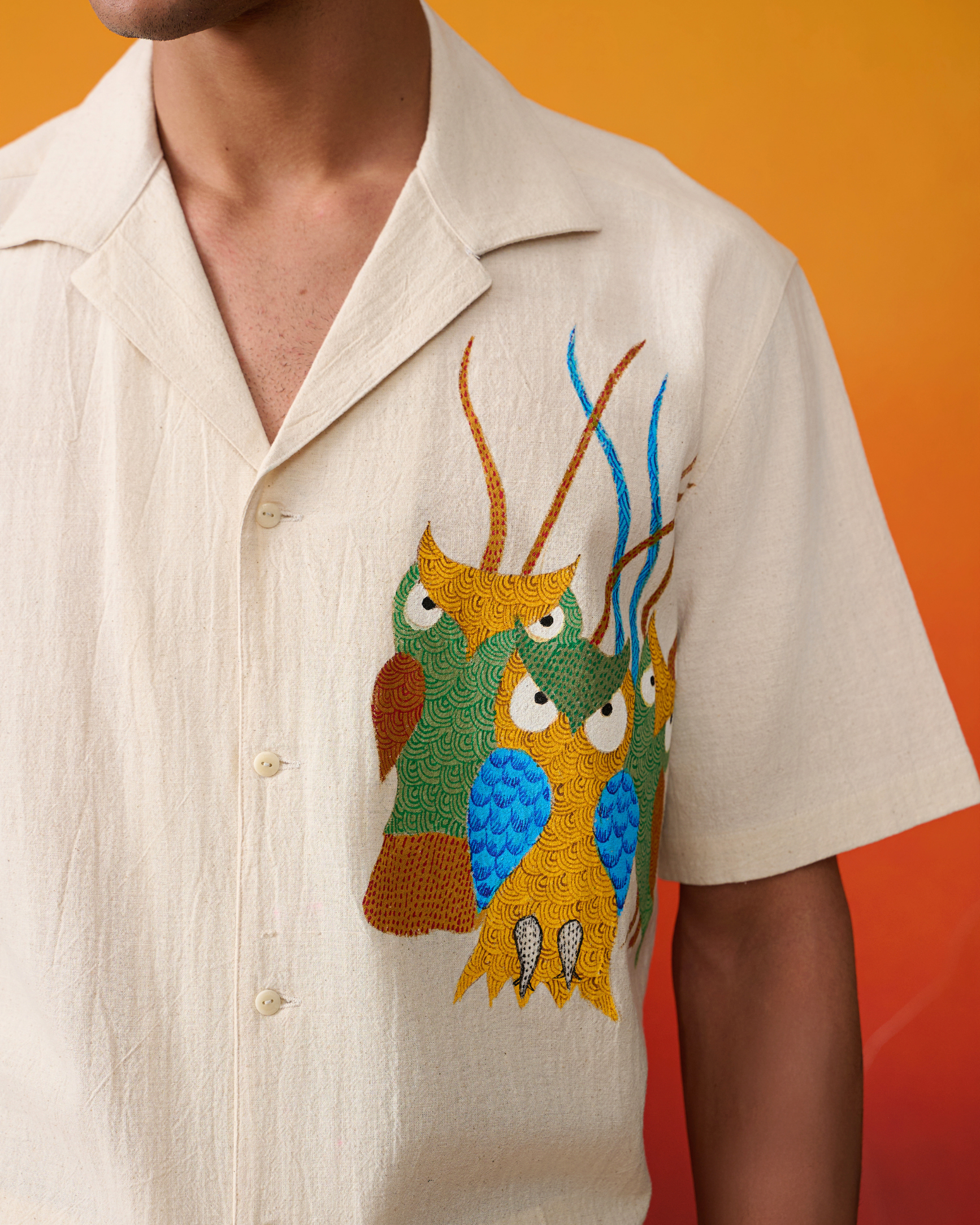 Tota Ram Gond Hand-Painted Shirt