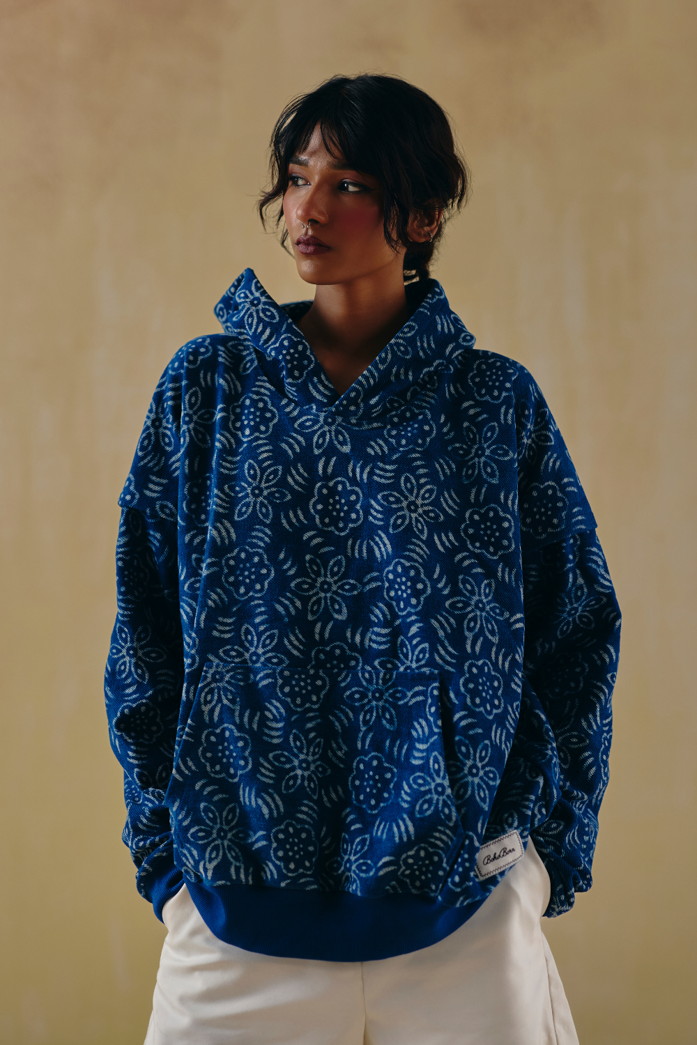 Indigo Bloom Hoodie