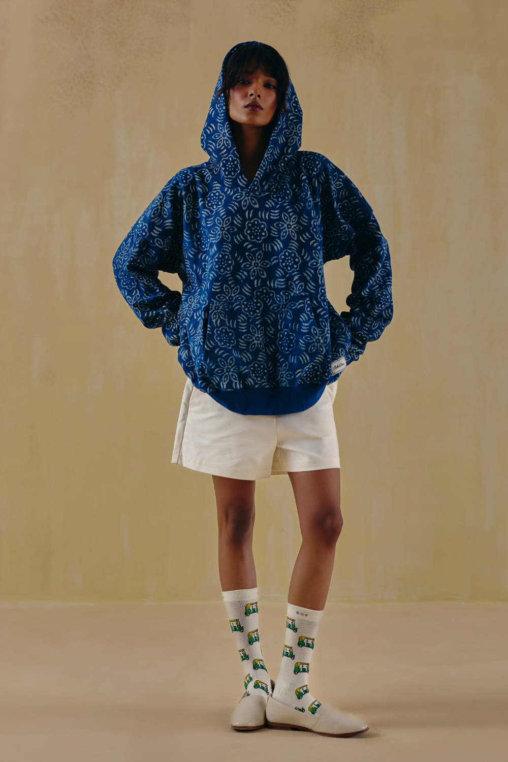 Indigo Bloom Hoodie