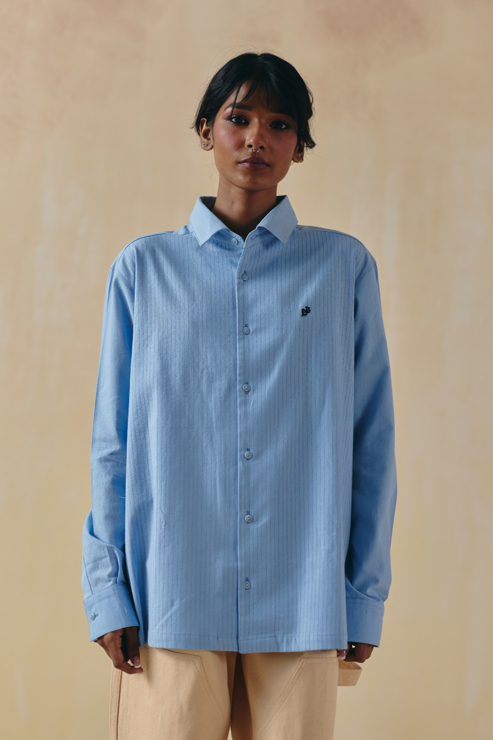 Blue Tiger Circle Shirt