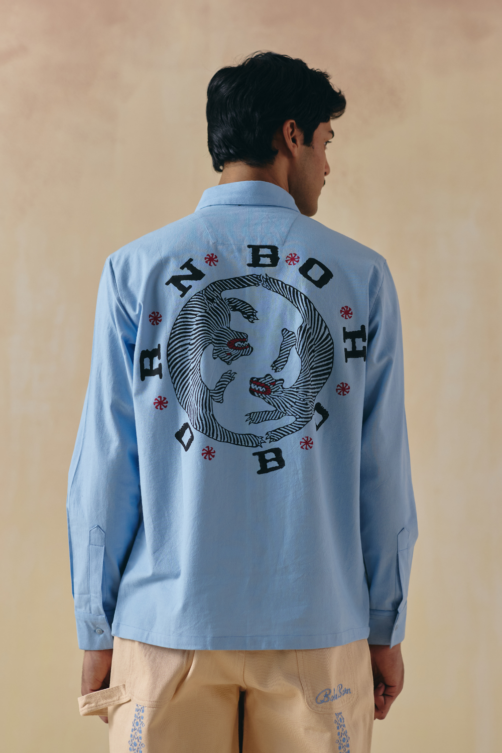 Blue Tiger Circle Shirt