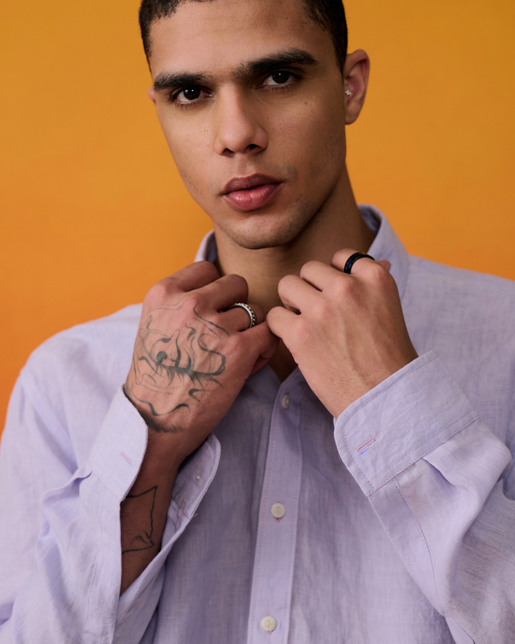 Lavender Dusk Linen Shirt