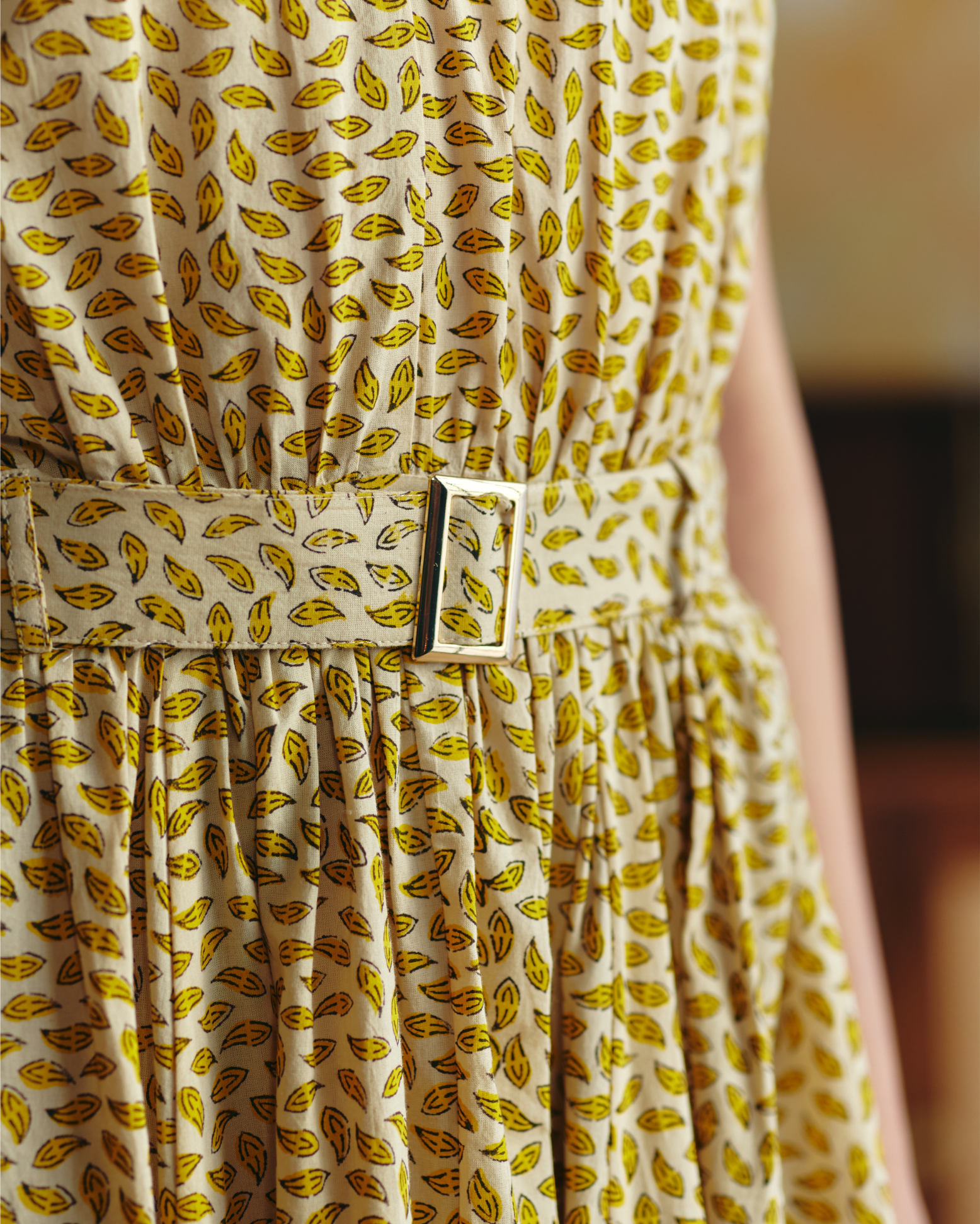 Golden Nomad Halter Dress