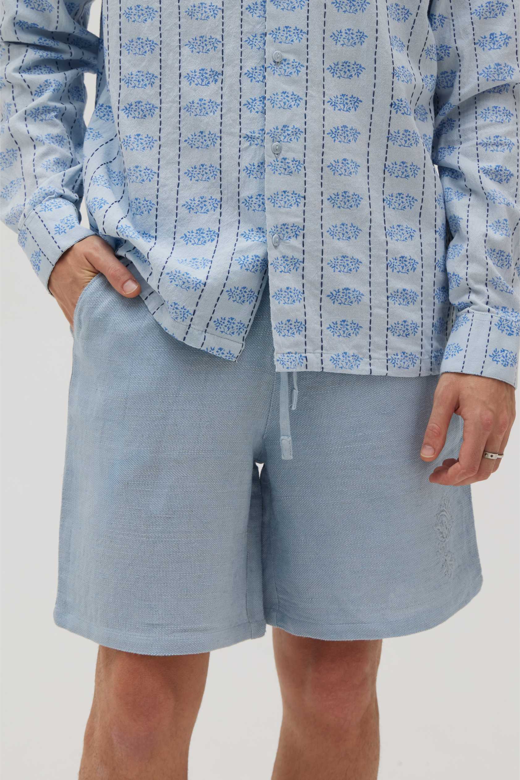 Azure Hemp Shorts