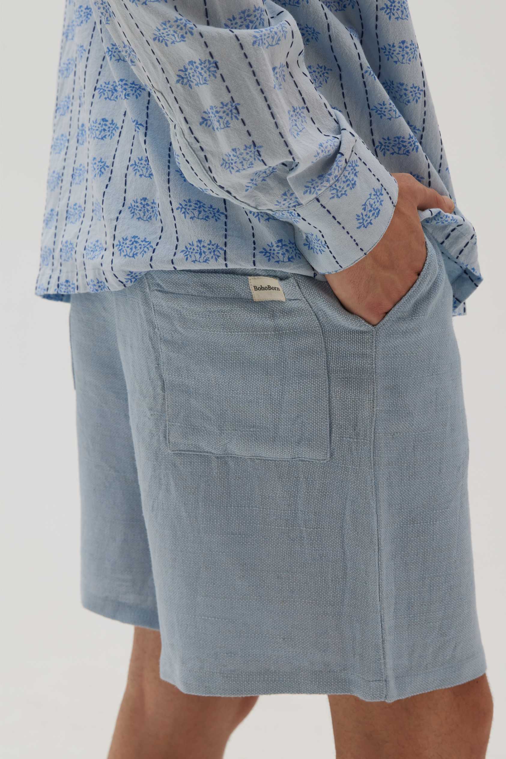 Azure Hemp Shorts