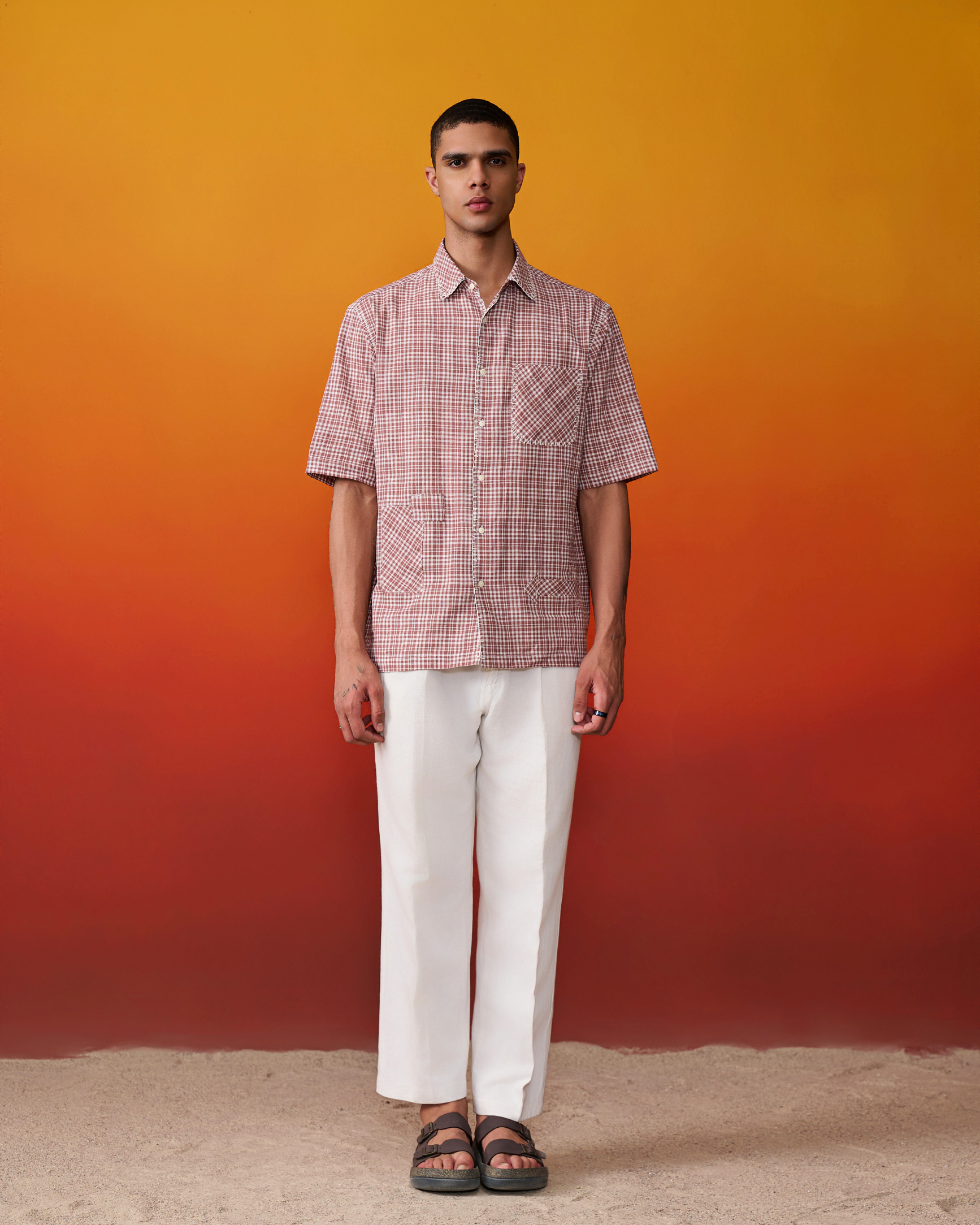 Karigar Upcycled Patchwork Check Shirt