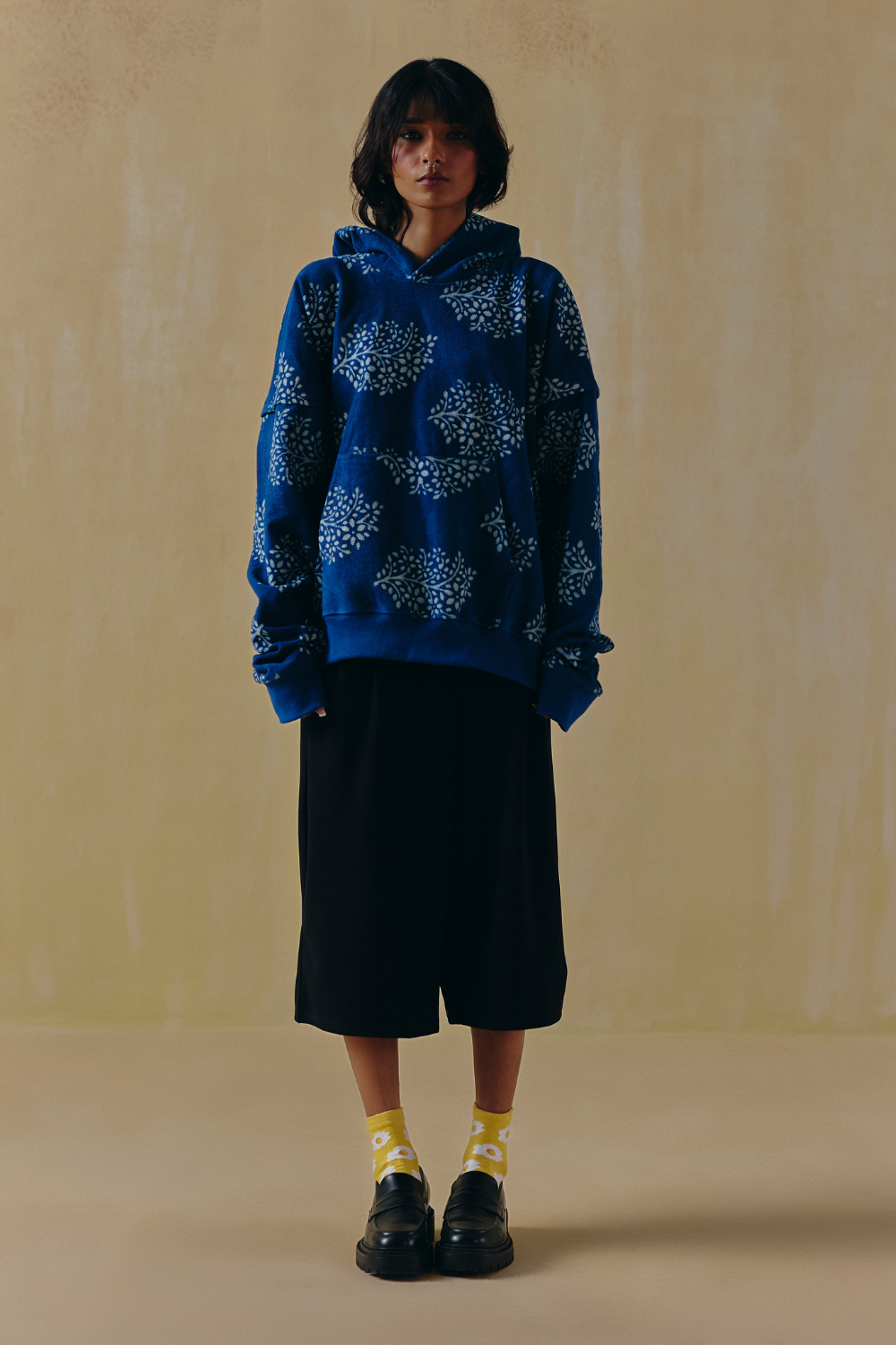 Indigo Leaf Hoodie