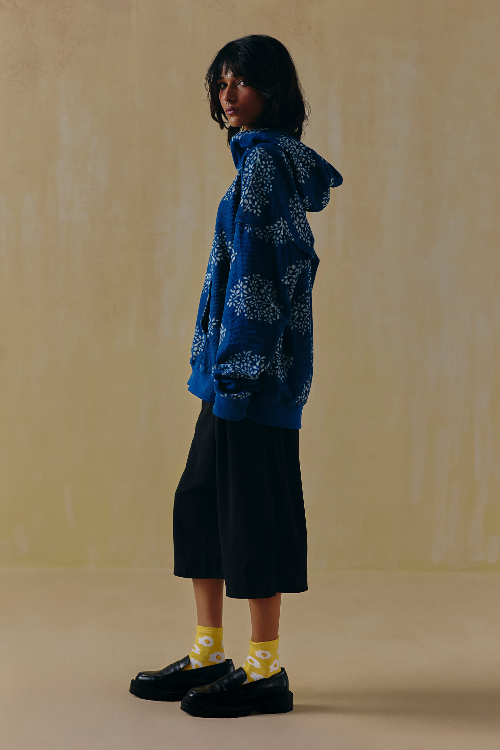 Indigo Leaf Hoodie