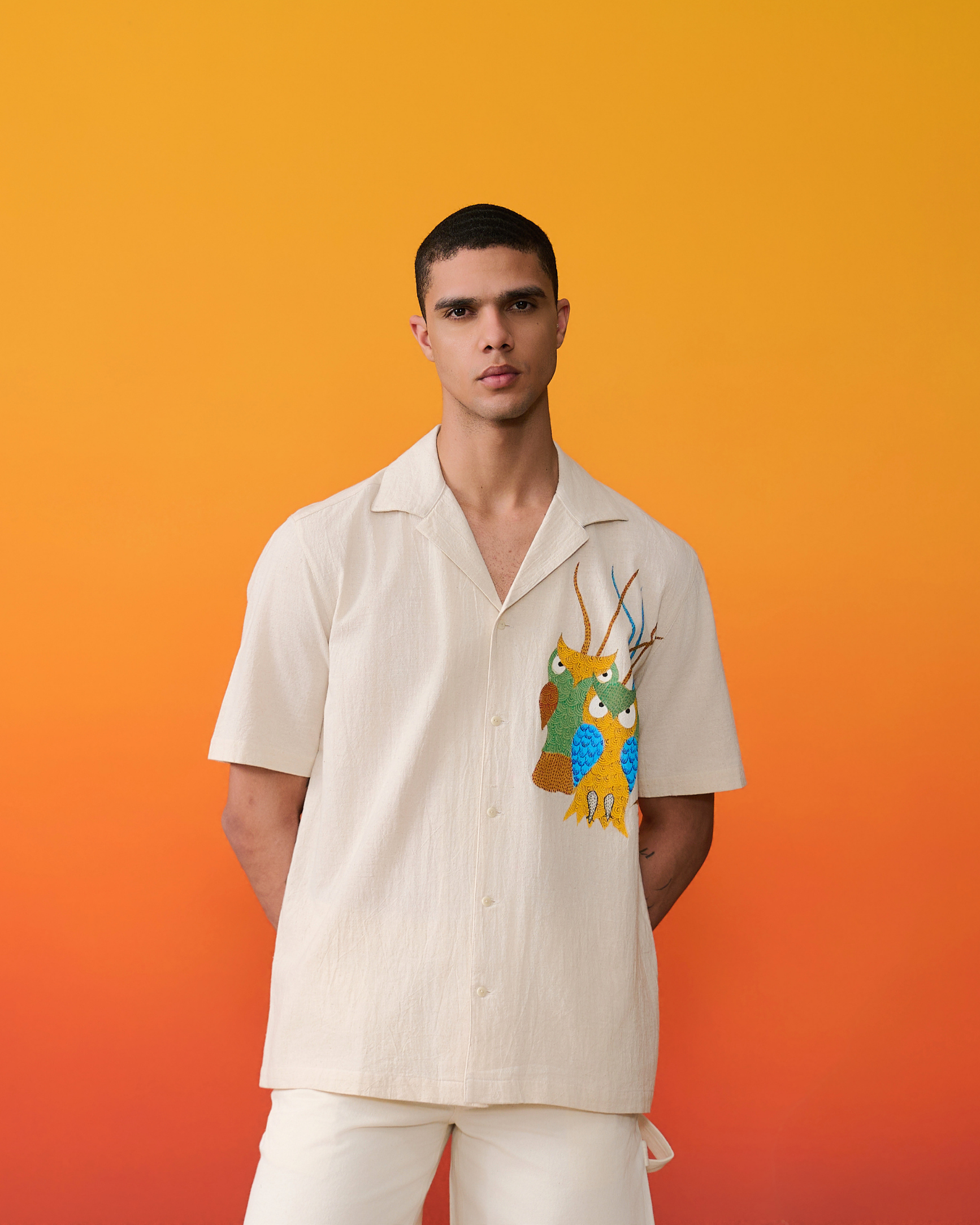 Tota Ram Gond Hand-Painted Shirt