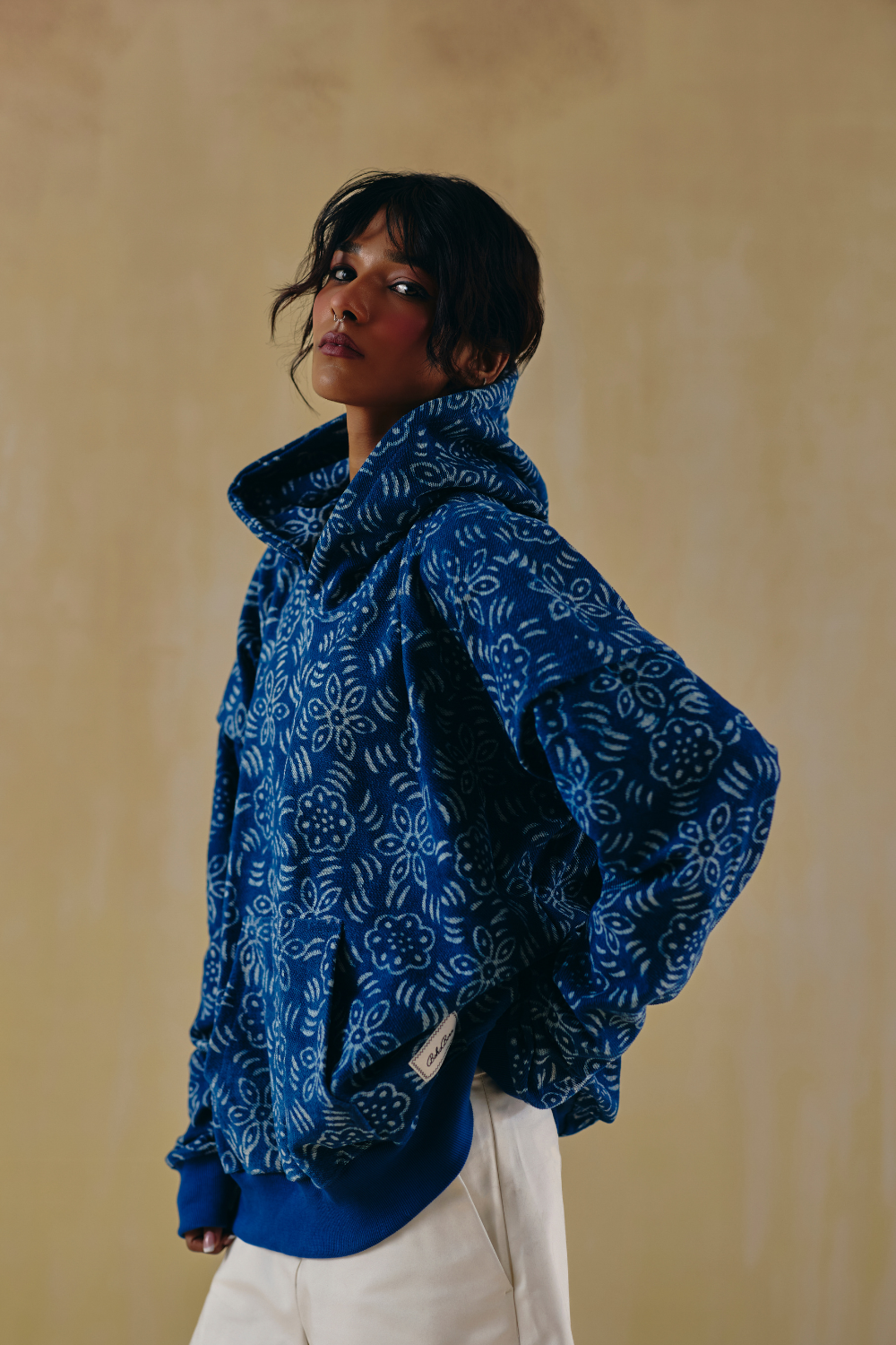 Indigo Bloom Hoodie