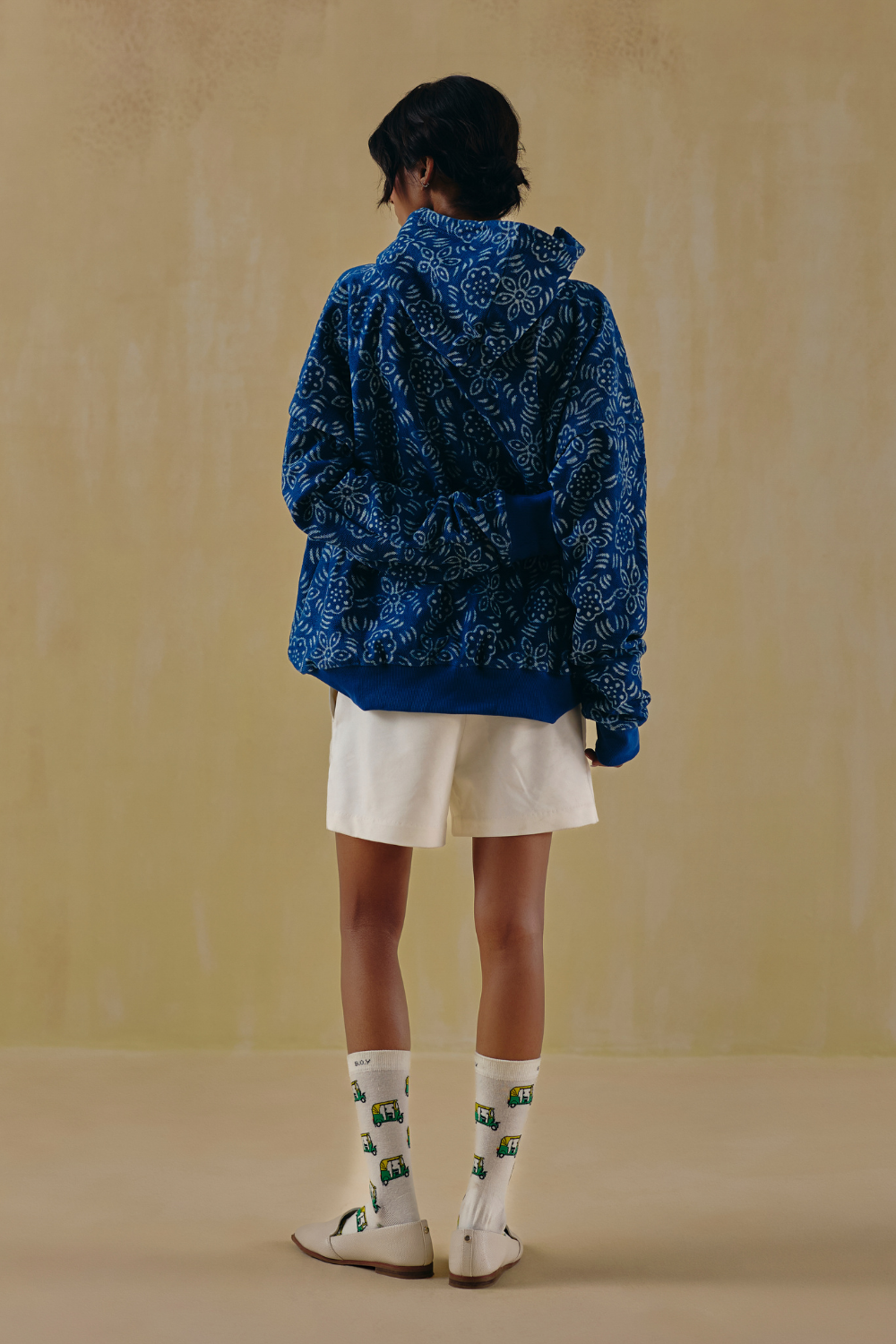 Indigo Bloom Hoodie
