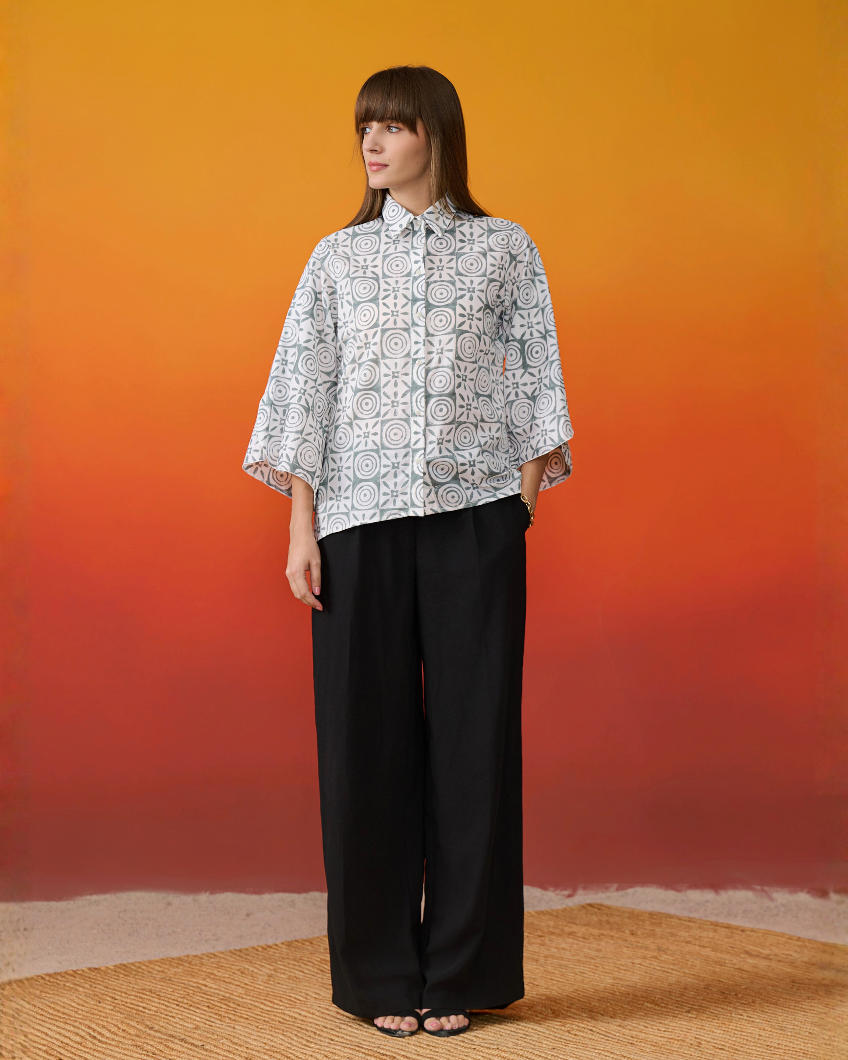 Chakra Tile Geometric Block Shirt