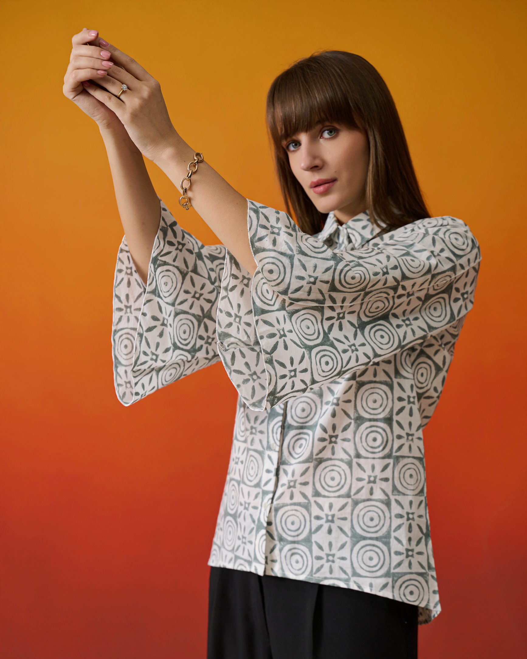 Chakra Tile Geometric Block Shirt