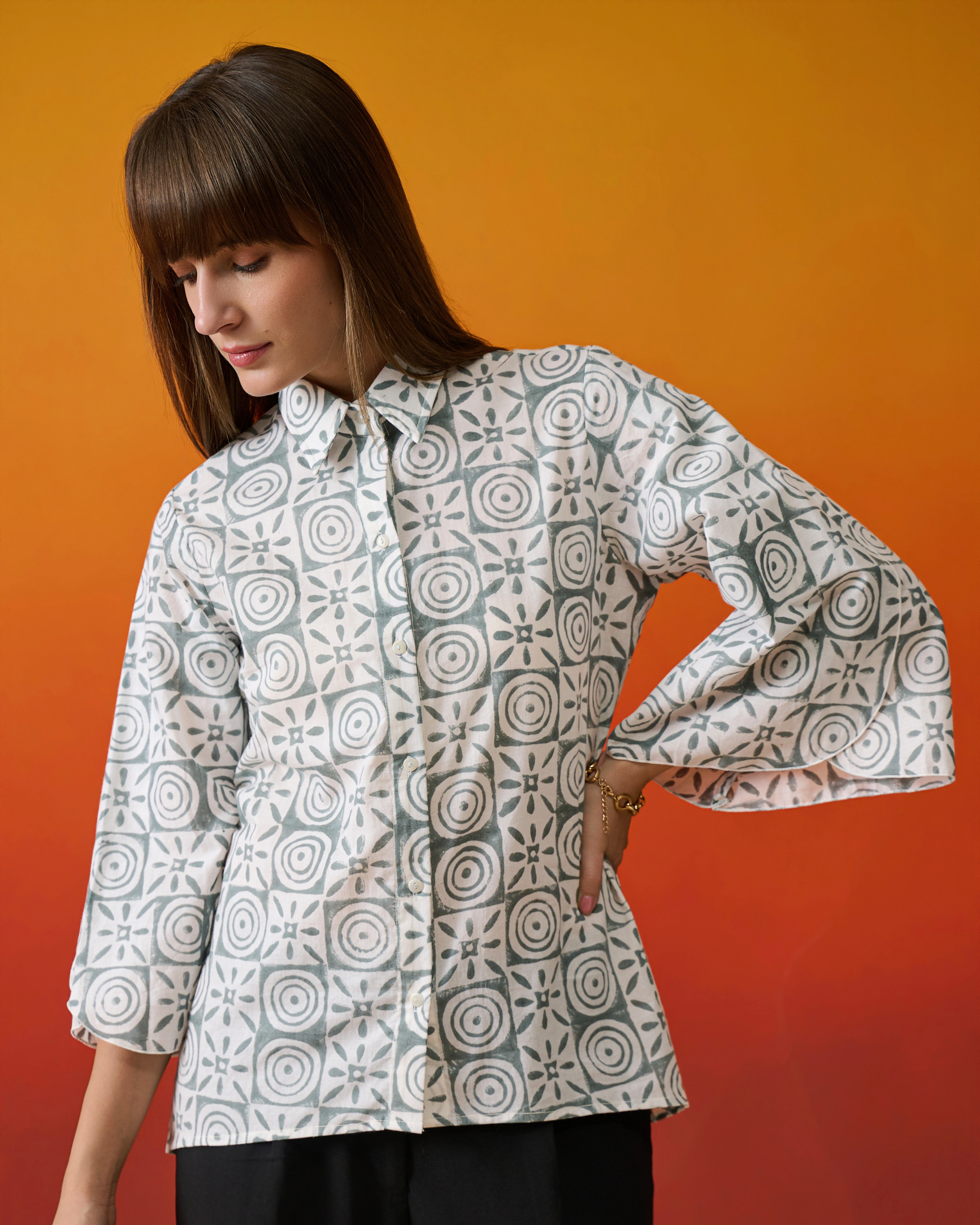 Chakra Tile Geometric Block Shirt