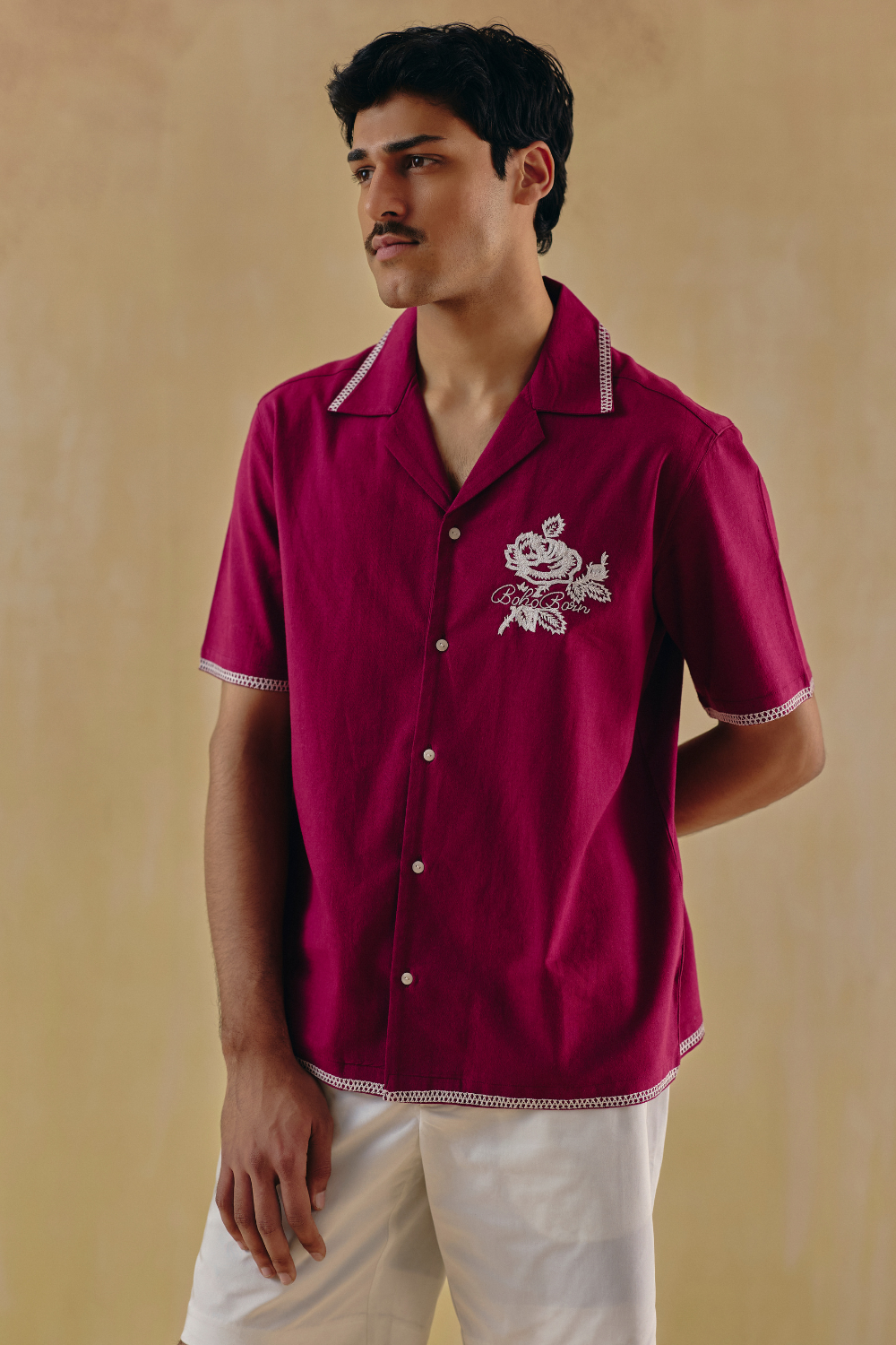 Mehroon Rose Shirt