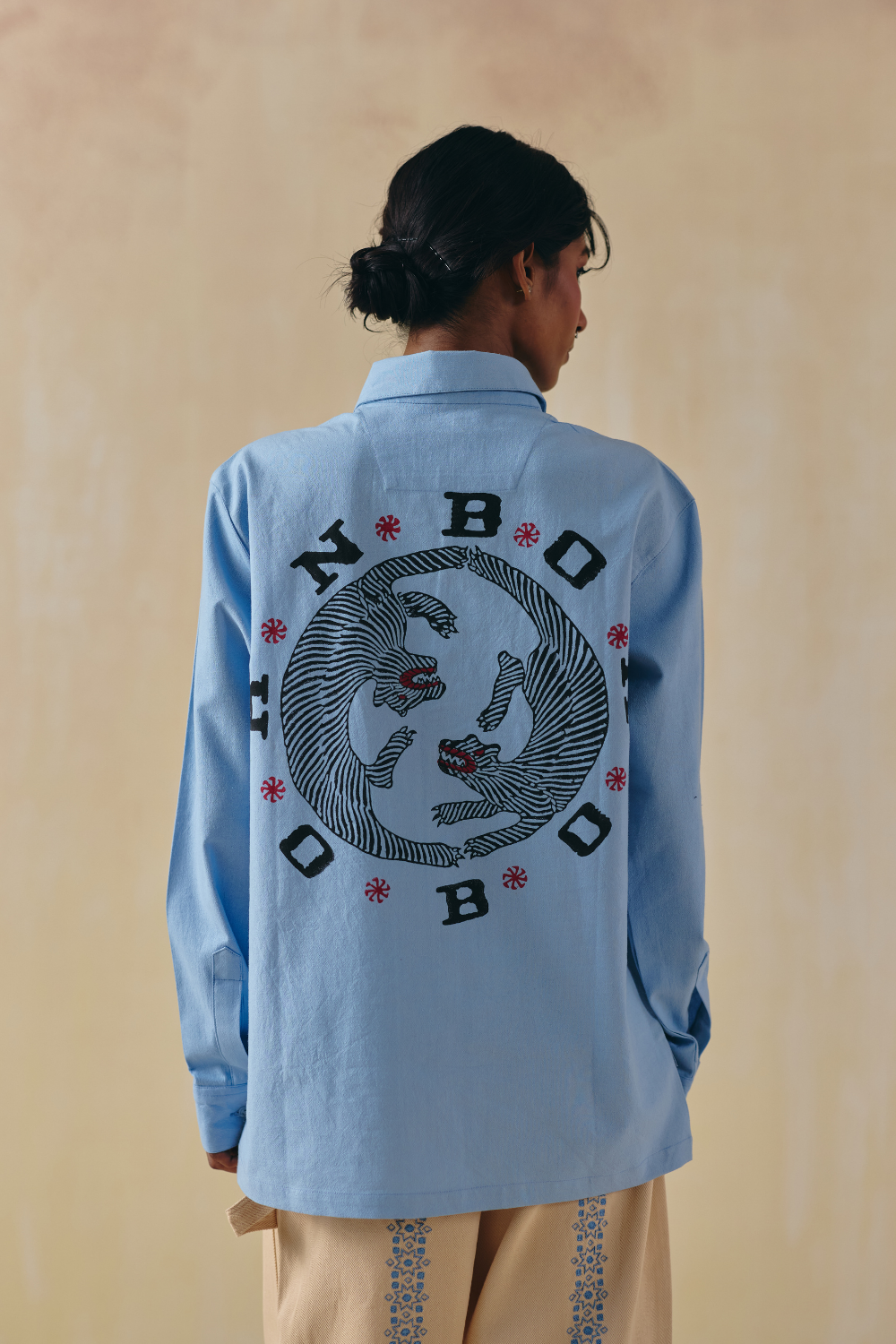 Blue Tiger Circle Shirt