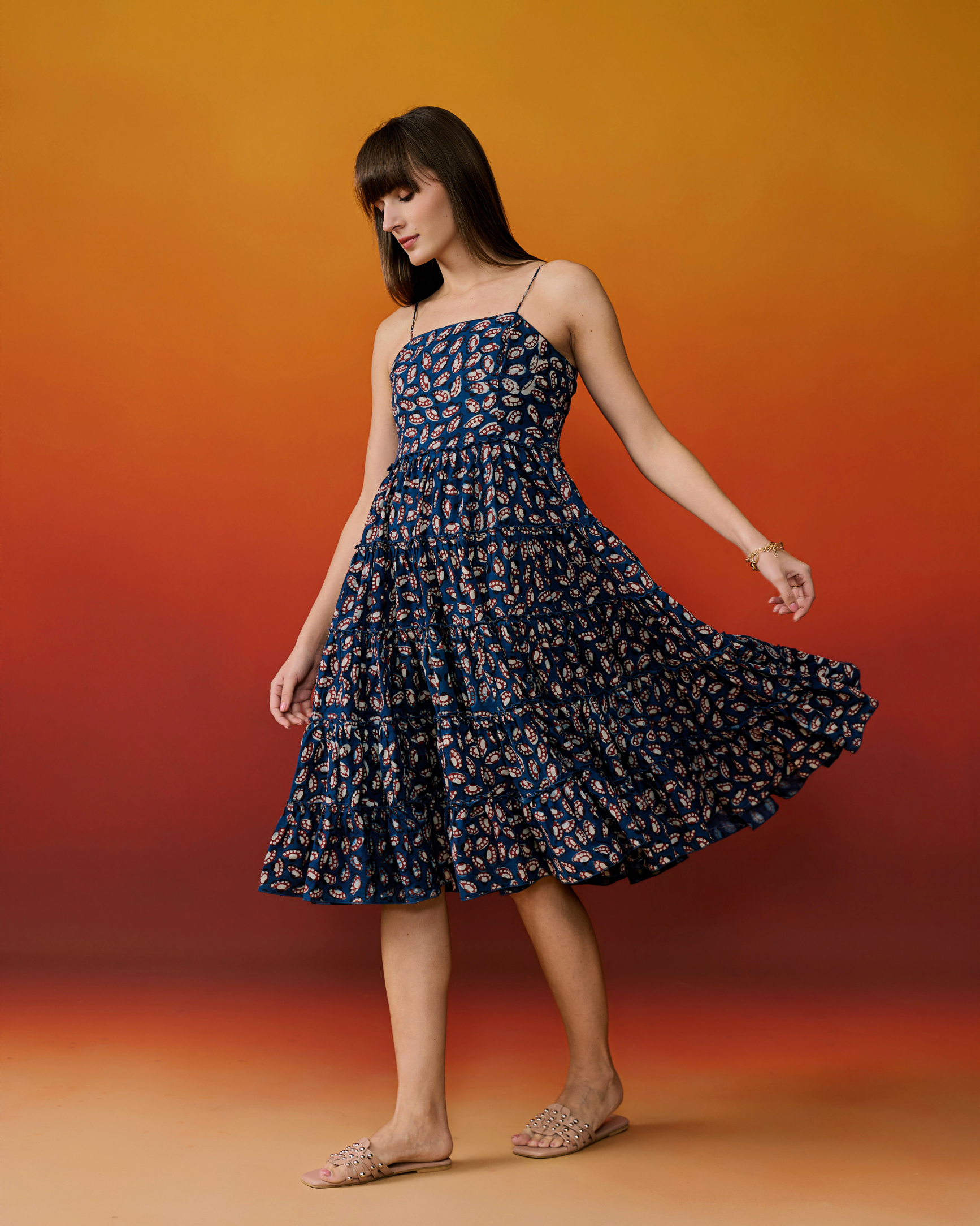 Indigo Bazaar Tiered Sundress