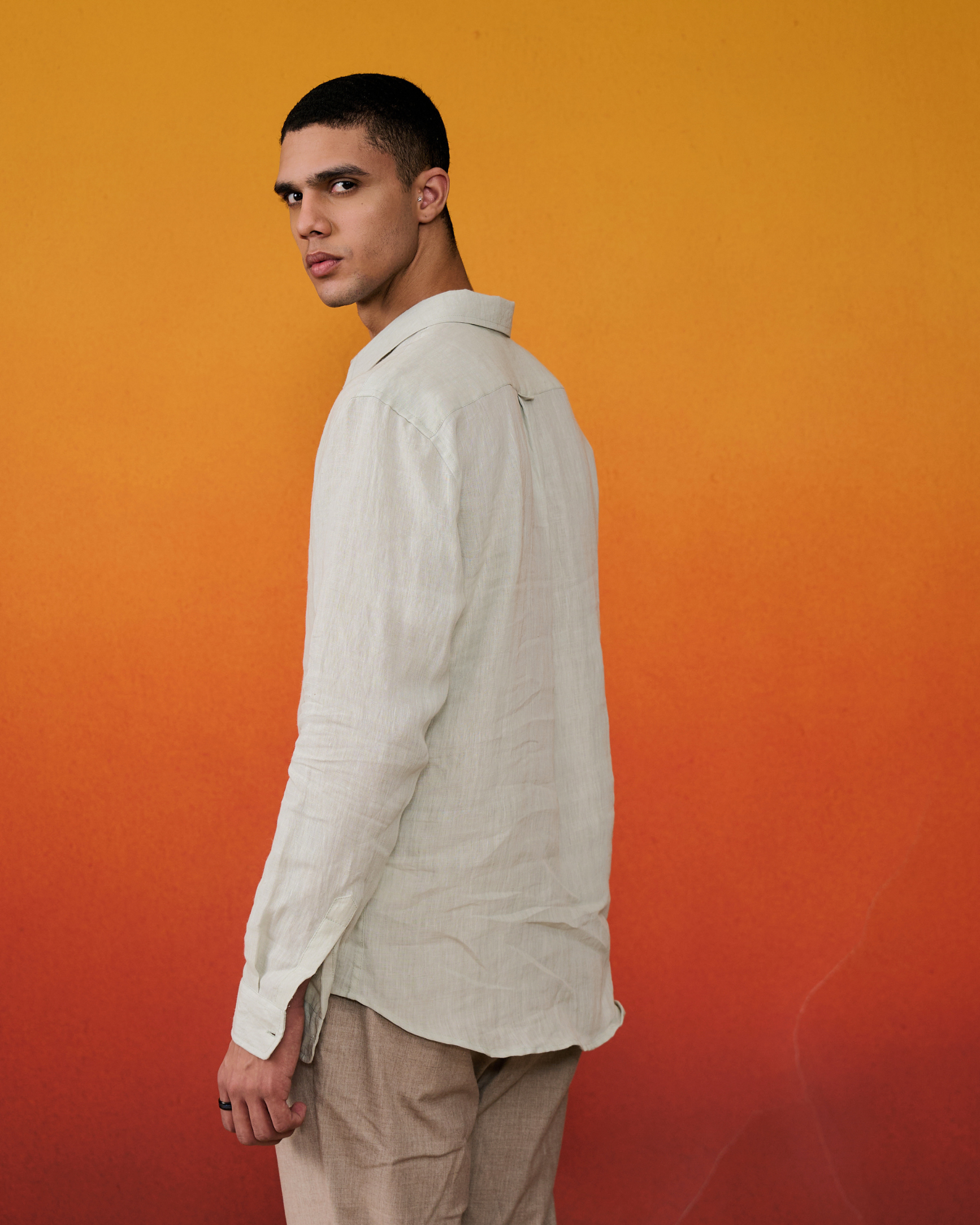 Handwoven Pudina Linen Shirt