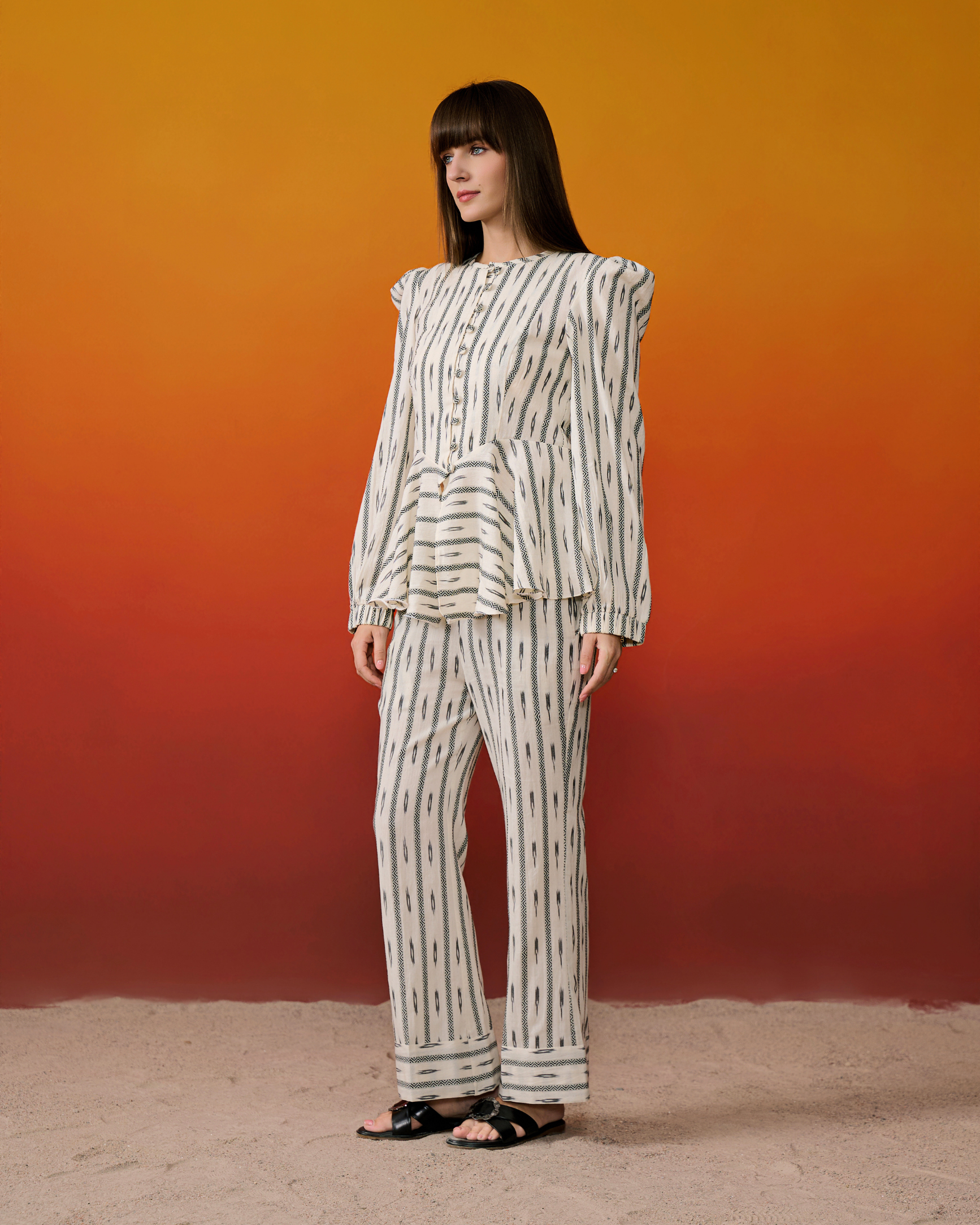 Coconut Palm Ikat Co-ord Set